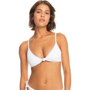 Roxy Rib Love The Surf Knot bikini top - White (Bright White)