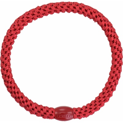 KKNEKKI Gumička do vlasů Kknekki Slim Red, červená barva, textil – Zboží Dáma
