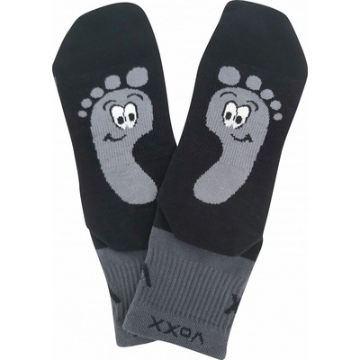 VoXX BAREFOOTAN sportovní barefootové ponožky tm. šedá