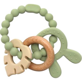 Lorelli Силиконова гризалка с бук Lorelli Premium - Зайче, Fresh Green (10210850004)