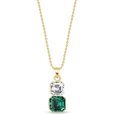 Spark zelený se Swarovski Elements Imperial Duo NTG44802CEM Emerald