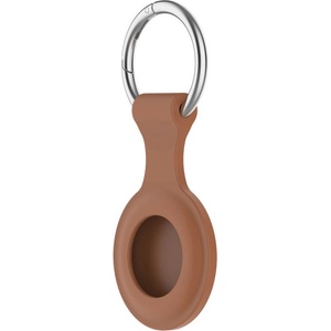 Loco Силиконов ключодържател за Apple AirTag - Loco AirTag Dot Silicone Keyring Case (кафяв) (LOC009BR)