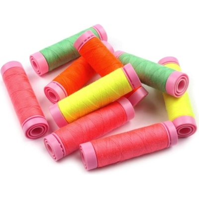 Polyesterové nitě návin 9x100 m neon Aspo Amann - mix neon
