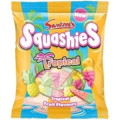 Swizzels Squashies pěnové bonbonky s příchutí tropického ovoce 100 g