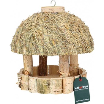 Esschert Design Kŕmidlo pre vtáky nástenné 27,6 x 25,8 x 24,5 cm drevené