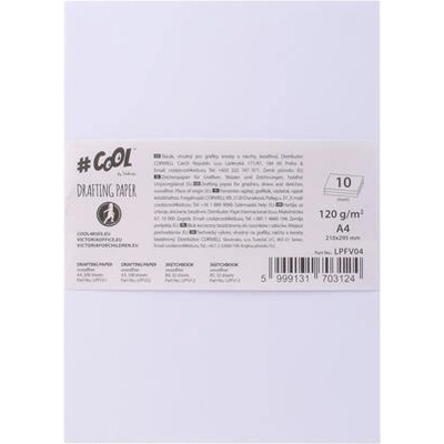 Victoria Блокче за рисуване, без дървесина, A4, 120 g/m2, COOL BY VICTORIA