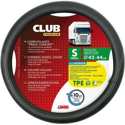 Potah volantu CLUB PREMIUM černý, 42-44cm