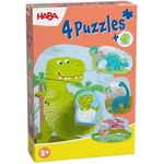 HABA Пъзел за най-малките Динозаври 4 бр (2012186002)