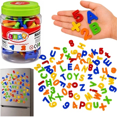 Magnetické písmená v nádobe Abeceda 78 kusov