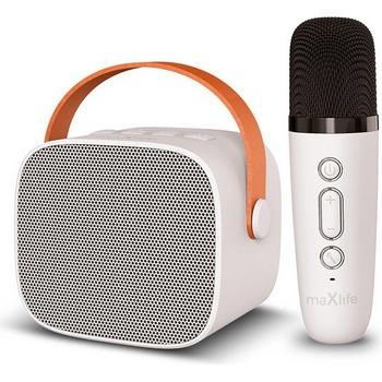 maXlife MXKS 100 Bluetooth Karaoke mikrofon reproduktor bílý