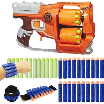 Nerf Zombie Strike Flipfury A9603 + 20 šípů + opasek na ruku