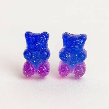 HARAHU Обеци gb-38715 - Синя / Розова kp38715 (gb-38715)