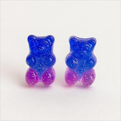 HARAHU Обеци gb-38715 - Синя / Розова kp38715 (gb-38715)