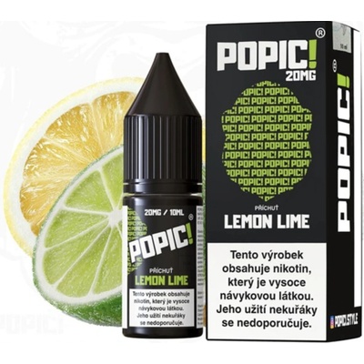 POPIČI! Salt Lemon Lime 10 ml 10 mg