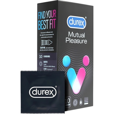 Durex Взаимно Удоволствие - забавящи презервативи (10 бр. )