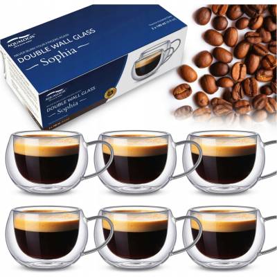 Aqualogis Sklenice na kávu 6 x 140 ml