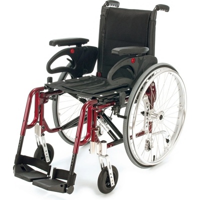 Invalidní vozík variabilní BASIC LIGHT PLUS RED šířka sedu 45 cm