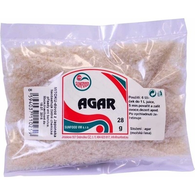 Sunfood Agar agar přírodní 28 g