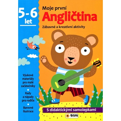 Moje první angličtina 5-6 roky - s didaktickými samolepkami: Zábavné a kreativní úkoly a aktivity - Kol.