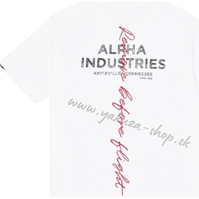 Alpha Industries tričko pánske BP T vintage white