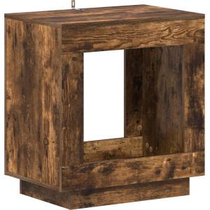 vidaXL Странична маса Опушен дъб 60 x 40 x 65 см Инженерна дървесина (899899)
