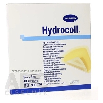 HYDROCOLL kompres hydrokoloidný 5cmx5cm 1x10 ks