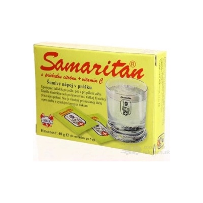 Samaritan s arómou citrónu + vitamín C šumivý nápoj v prášku 8 x 5 g