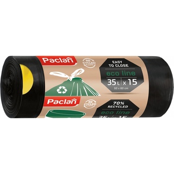 Paclan Eco Line zaťahovacie 35 l 23 µm 15 ks