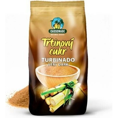 Cassonade trstinový cukor 400g Turbinado very dark