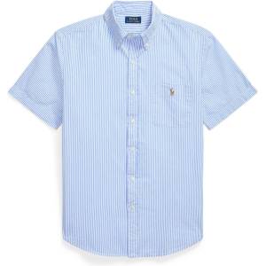 Ralph Lauren Риза с къс ръкав Polo Ralph Lauren Men's Striped Seersucker Short Sleeve Shirt - Blue/White - sportihobi - 465,47 лв