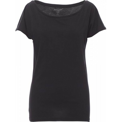 Payperwear Lehounké dámské tričko Beverly s lodičkovým výstřihem Černá