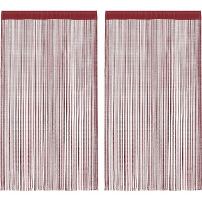 zahrada-XL Provázkové záclony, 2 ks, 100x250 cm, vínová