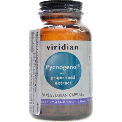 Viridian Pycnogenol with Grape Seed Extract 60 kapslí
