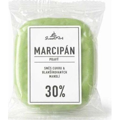 SweetArt Pravý marcipán svetlozelený 30 % mandlí 150 g