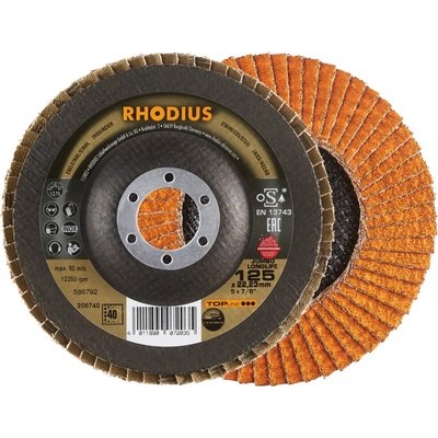 RHODIUS Lamelový brusný kotouč JUMBO LONGLIFE EXTENDED 125 x 22,23 TOPline 208740