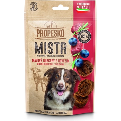 Propesko Mistr Snack hovädzie mini burgery s čučoriedkami a rozmarínom 60 g