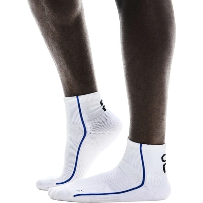 On Court Sock Mid White Indigo
