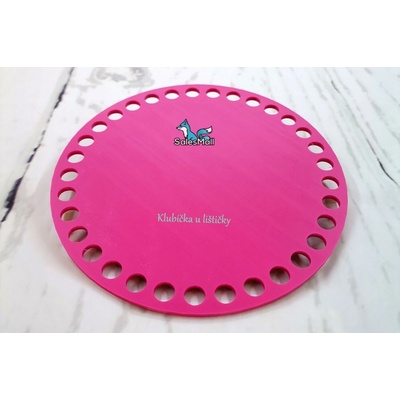 Dno na košík kruh 15cm magenta