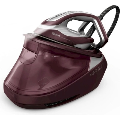 Парогенератор Tefal Pro Express Vision Max, 215 g/min непрекъсната пара, 850 g/min парен удар, 6 настройки на температурата, гладеща плоча Durilium AirGlide, лилав (GV9921E0)