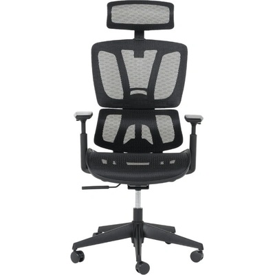 Bittel Офис стол Carmen BREST, до 120кг, полипропиленова база, лумбална опора, черен (bt-3520613)