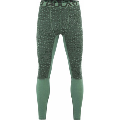 Bula, GEO MERINO WOOL PANTS tmavo zelená,zelená