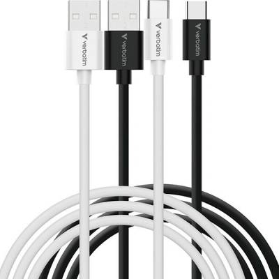 Verbatim 32393 USB USB A samec - USB C samec 18W 1m černo-bílý