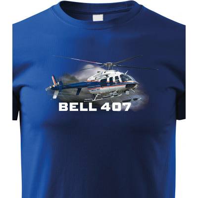 Dětské tričko Bell 407 ModráCanvas Dětské tričko Bezvatriko.cz 3238