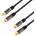 LogiLink Аудиокабел, 2x RCA/M - 2x RCA/M, метален, 1 м