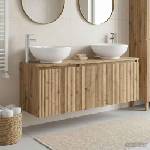 vidaXL Комплект шкафове за баня 3 бр. Дъб артизан 49, 5 x 44, 5 x 65 см (3405696)