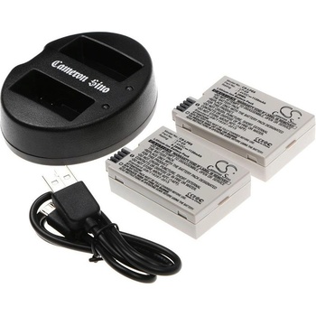 Cameron Sino Батерия със зарядно устройство за Canon EOS 550D, EOS Kiss X5, EOS 700D и други, 1120 mAh, Li-I (CS-CB010)