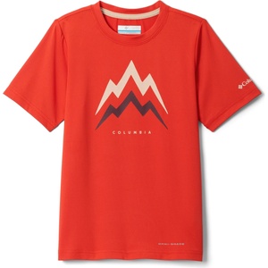 Columbia Детска спортна тениска Columbia Kid's Tech Trail Utility S/S Graphic Crew Sport shirt - Super Sonic / Energetic (704-5865-0613)