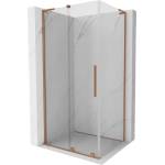 Mexen Velar L плъзгаща се душ кабина 110 x 100 см, прозрачна, четкана мед - 871-110-100-03-65 (871-110-100-03-65)