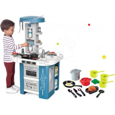 Smoby Set kuchyňka s technickým vybavením Tech Edition elektronická s hrnci a nádobím