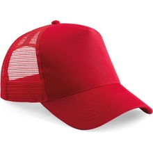 Beechfield B 640 Trucker 5 panelová COT530640y6199-classic red Červená